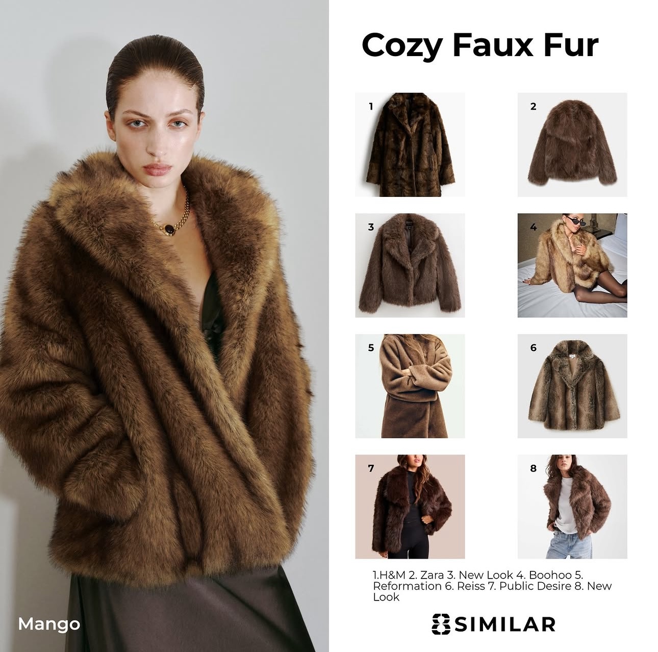 8similar Instagram post generated by VisualGrid — Cozy Faux Fur product roundup